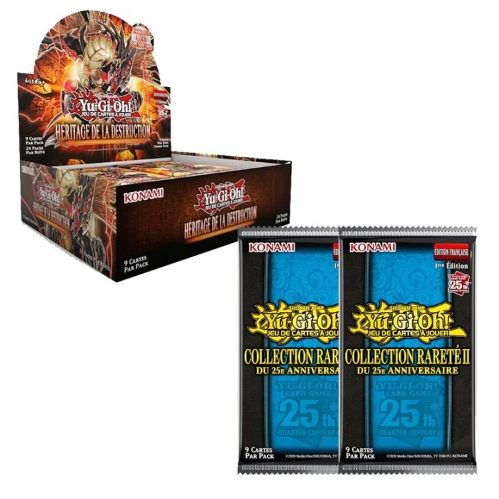 Pack 2 Boosters Rareté 2 + 1 Display Héritage de la Destruction