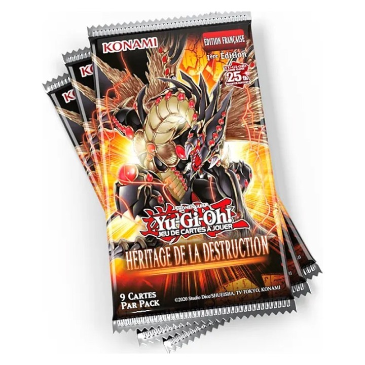 Tripack Héritage de la Destruction - 3 Boosters YuGiOh